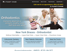 Tablet Screenshot of orthodonticsnewyorkcity.com